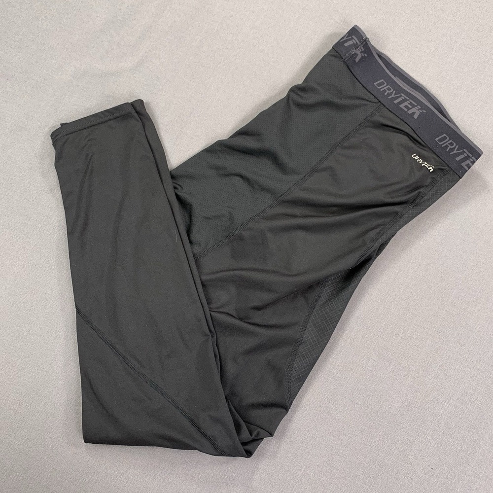Tek Gear Baselayer Pants Mens XL Black Athletic DryTEK Tight Elastic‎ Stretch